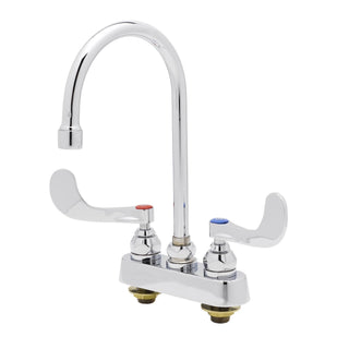 B-1141-04 Deck Mount Workboard Faucet with 4-Inch Centers by T&S Brass – Brass, Chrome, Model 1033-KansasCityGreyi4
