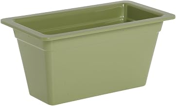 HUBERT Serving Bowl Display Bowl 1/3 Size Willow Green Melamine - 12 1/2 L x 6 3/4 W x 6" H