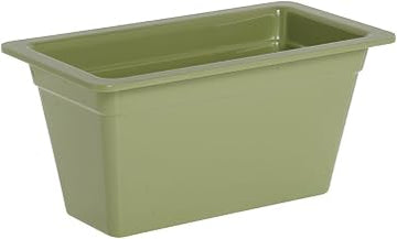 HUBERT Serving Bowl Display Bowl 1/3 Size Willow Green Melamine - 12 1/2 L x 6 3/4 W x 6" H