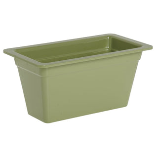 Serving Bowl Display Bowl 1/3 Size Willow Green Melamine - 12 1/2 L x 6 3/4 W x 6" H by HUBERT – Plastic, Willow Green, Model H0028-WILLOW