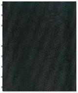 Rediform AF1115081 MiracleBind Notebook, College/Margin, 11 x 9-1/16, White, 75 Sheets, Black Cover