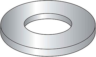 370019 Flat Washer, M4, Steel, Zinc, DIN 125A, 1000 Pack