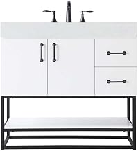 Elegant Kitchen and Bath 36" Single Bathroom Vanity in White