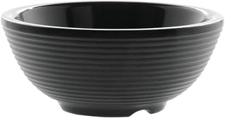 TableCraft Products RAM2RBK 2 oz. Round Ribbed Ramekin, Black Melamine