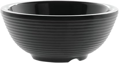TableCraft Products RAM2RBK 2 oz. Round Ribbed Ramekin, Black Melamine