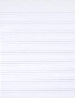 AbilityOne - Pad, Writing Paper, Glue Bound Top, Narrow Rule, White, 8-1/2" x 11" 7530-01-516-7581: Dozen, 12 Item(s)