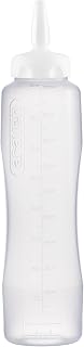Araven Squeeze Sauce Bottle, Container for Condiments with Non Drip Spout for Commercial Kitchen, 34 Oz, 1 Count, Clear