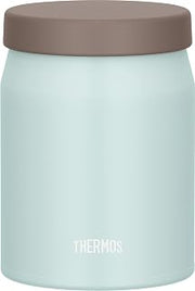 Thermos JEF-500 MSB Vacuum Insulated Soup Jar, 16.9 fl oz (500 ml), Misty Blue, Integrated Seal, Hot & Cold Insulation, Dishwasher Safe, All Parts