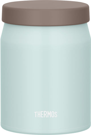 Vacuum Insulated Soup Jar by THERMOS – 500 ml, 500.0 milliliters, Stainless Steel Polypropylene Polystyrene Silicone, misty blue, Model JEF-500 MSB
