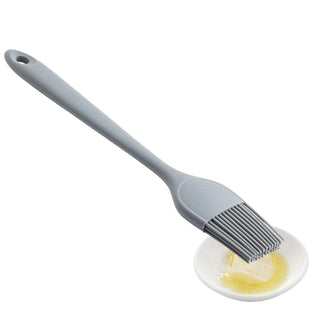 Silicone Basting Brush for Cooking by Tablecraft – 10 Inch, Silicone, Gray, Model 11842