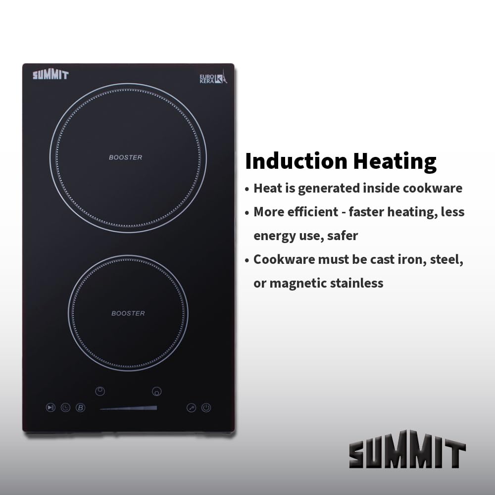 Summit Appliance Black / 12 Inch / 1 Cooktops