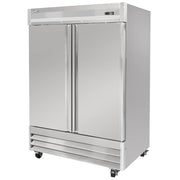 54" Two Section Reach In Refrigerator by MOTAK – 56.69x35.04x83.46, In Description, Check Images, Model MSD-2DR-BAL-X