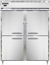 DL2WE-SS-HD Designer Line Extra-Wide Two Section Reach In Heated Cabinet, Full Stainless & Half-Height Doors