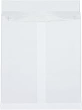 Aviditi Quality Park SLE12162WE Ship-Lite Reinforced Paper End Opening Expandable Envelope, 16" Length x 12" Width x 2" Height, White (Case of 100)