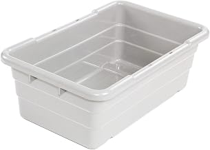 Quantum Storage Systems Cross Stack Nest Tote Tub - 25-1/8 x 16 x 8-1/2 White - Lot of 6