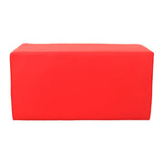 Antimicrobial Rectangle Reception Bench by Global Industrial – Synthetic Leather, Red, Model 10092-1-ANT