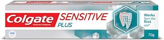 Colgate Sensitive Plus Toothpaste, for Instant Relief from Sensitivity with Pro Argin Formula, 70g (2.7 Ounce)