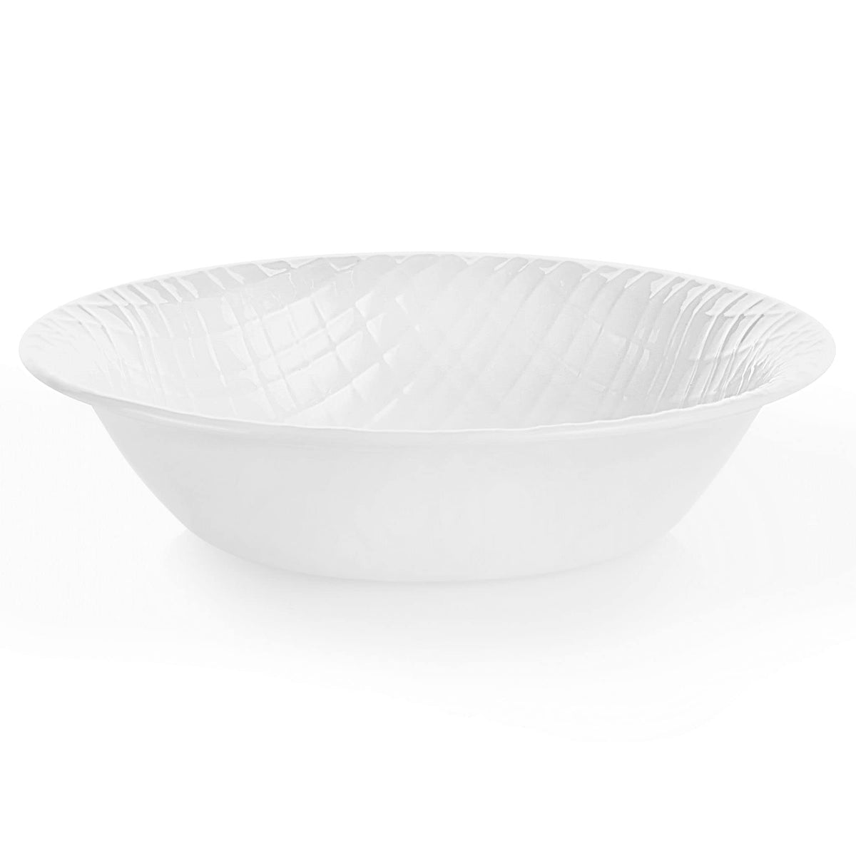 Linen Weave Embossed 16-Piece Dinnerware Set by Corelle – ‎28.5 x 14 x 27 cm; 362.87 Grams, Glass, White, Model 3012