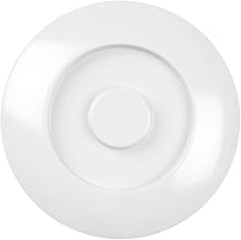 Thunder Group Nustone white melamine dinnerware collection 8 1/4" tortilla/deep divided server (s) lid only, comes in dozen