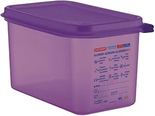 Araven 61392 Purple Anti-Allergen 4.5 Qt. Food Container