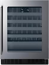 Summit 24” Wine Cellar, Stainless Steel- ASDW2412 | Built-in Wine Cellar, Shallow 18” Depth, 33 Bottle Capacity, ADA Compliant,