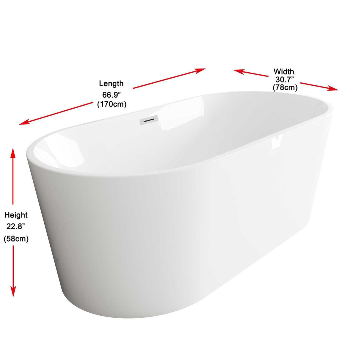 Springfield Bathtub by Lighting Design – Brushed Gold