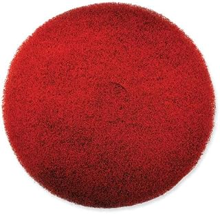SC Johnson SJN311174 Ez Care Heavy Duty Scrub Pad - 13 in. Dia. - Red & Gray - Pack of 5