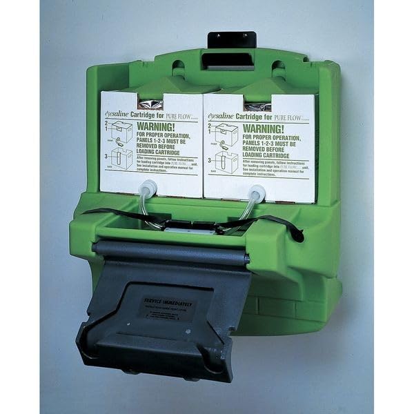 Honeywell Universal Eye Wash Station Stand by Fendall – 60"L x 29"W x 58"H, Steel, Black, Model 32-001065-0000