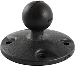 Round Plate Ball Base with B Size 1" Ball, 4-Hole AMPS | Composite mounting base, compatible with RAM Mounts holders and double socket arms