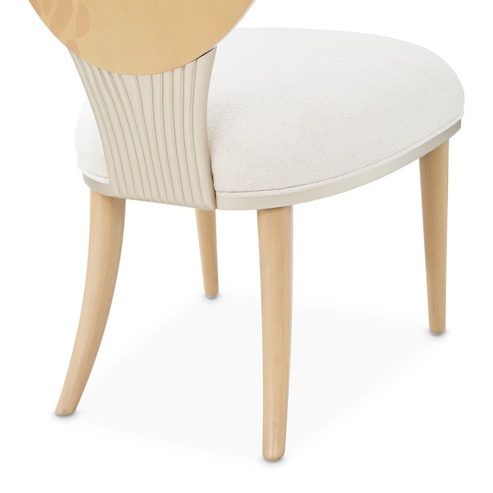 Brown Camellia Field Dining Side Chair Set of by Michael Amini – Solid; Manufactured Wood, Caramel, Model N9090003-134