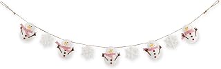 DII Christmas Holiday Hanging Wall Decor Lightweight & Decorative, 59" Length, Garland, Snowman