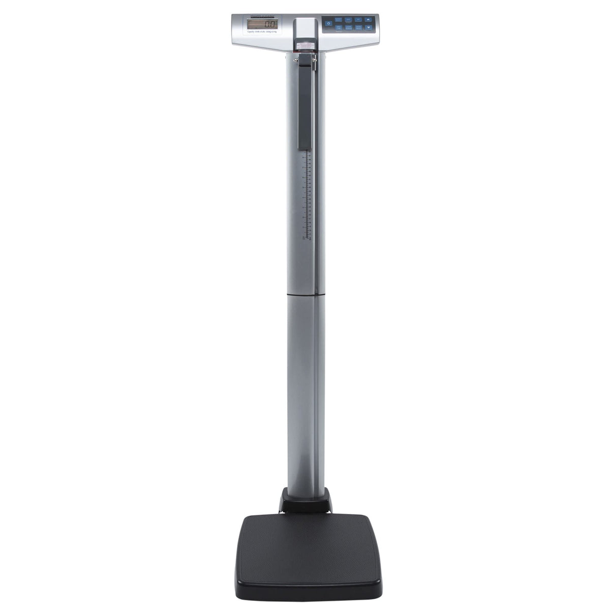 Eye-Level EMR Digital Scale - 500 lb - Silver by Health o meter – 17"L x 14.75"W x 53.63"H, Polycarbonate, Gray, Model 500KL