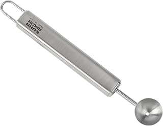 Kuhn Rikon Essential Melon Baller – Stainless Steel Scoop for Melon, Fruit & Cookie Dough Shapes – Easy Release Design