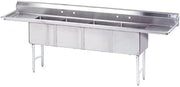Advance Tabco FC-4-1818-18RL 18" x 18" 4 Compartment Sink