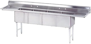 Advance Tabco FC-4-1818-18RL 18" x 18" 4 Compartment Sink
