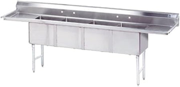Advance Tabco FC-4-1818-18RL 18" x 18" 4 Compartment Sink