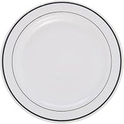 First Impressions Disposable White Plastic Plate - 7 1/2" Dia, 144 per Case