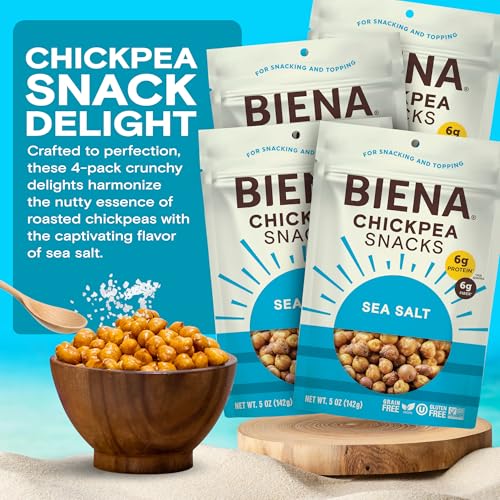 BIENA Sea Salt / 5 Ounce (Pack of 4) / brown Vegetable