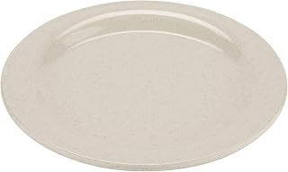 G.E.T. 9" Tan Narrow Rim Melamine Plate (Set of 12)
