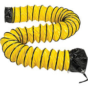 Flame Retardant Flexible Duct 32Ft for 8 Inch Diameter Fan by Global Industrial – 10"L x 10"W x 8"H, Polyvinyl, Yellow, Model 292602