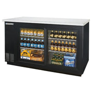 Refrigerated Backbar Storage Cabinet by Beverage Air – stainless steel, Black, Model BB58GS-1-B