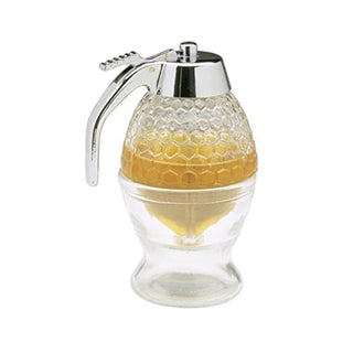 Honey/Syrup Dispenser by Norpro – 5.75in/14.5cm, 8.0 ounces, Glass, Clear