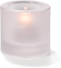 Hollowick Satin Crystal Thick Tealight Glass Lamp, 2 7/8 inch Height - 1 each.