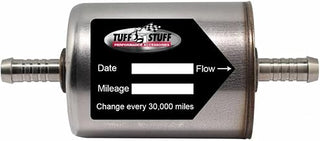 Tuff Stuff Power Steering Filter, In-Line, 3/8 in Hose Barb Inlet, 3/8 in Hose Barb Outlet, Internal Magnet, Universal, Each