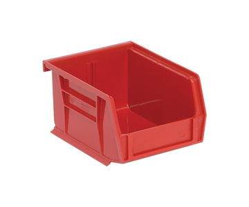 Storage Bins by QUANTUM STORAGE SYSTEMS – 6L x 5W x 3H, 66.0 cubic_inches, Plastic, Red, Pack of 24