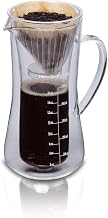 Hamilton Beach Pour Over Drip Coffee Maker, 17 Ounces, Glass Carafe