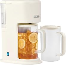 DASH Summer Sippers™ Iced Tea Maker and Iced Coffee Maker - Dissolves Sugar, Brews Over Ice - Reusable Coffee Filter for Grounds, Loose-Leaf Tea & Bags - Two 32oz Pitchers & Infuser Cylinders