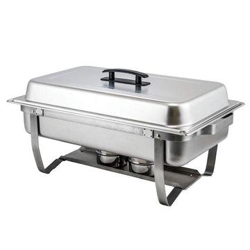 8 Quart Full-Size Stainless Steel Chafer W/Folding Stand by Winco – Full Size, Stainless Steel, Silver, Model C-4080