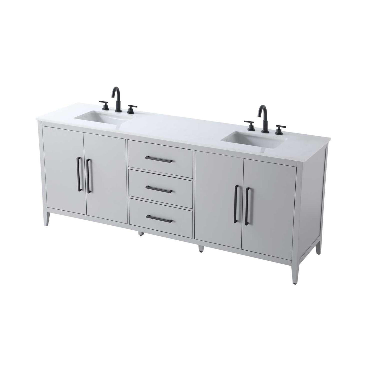 Millie Bathroom Vanity Grey by Lighting Design – Wood, Grey, Model VF29384DGR