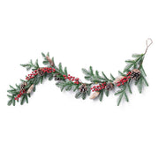 Christmas Rattan Garland Pine Cones Hanging Fireplace Xmas Tree Home Decor Window Door Pendant for Wedding Backdrop Wall Decor by GTFDXJ – Model HUAHA108878